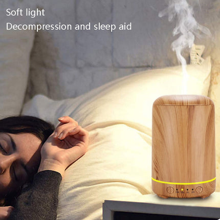 STB-105 Wood Grain Aromatherapy USB Air Purifier, Light Wooden Grain, Dark Wooden Grain - DealBuddy