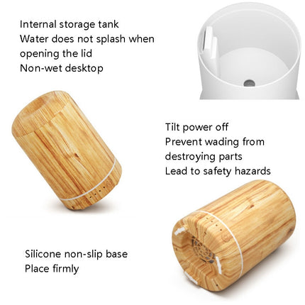 STB-105 Wood Grain Aromatherapy USB Air Purifier, Light Wooden Grain, Dark Wooden Grain - DealBuddy