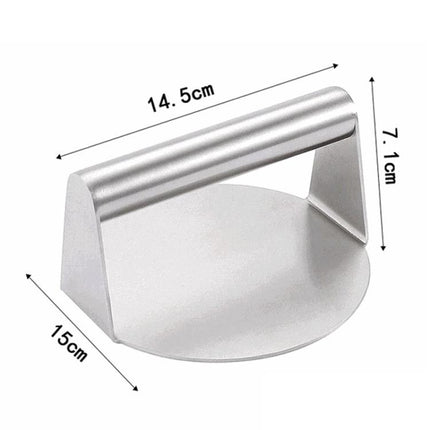 Stainless Steel Hamburger Manual Meat Press, Specification: Circular, Circular, Square