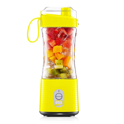6-Blade Electric Fruit Juicer Juice Cup, Black, White, Yellow, Purple, Green, Blue, Deep Blue, Rose Red - DealBuddy