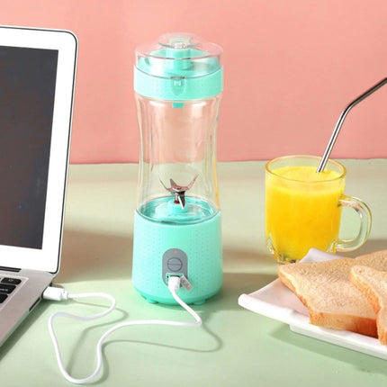 6-Blade Electric Fruit Juicer Juice Cup, Black, White, Yellow, Purple, Green, Blue, Deep Blue, Rose Red - DealBuddy