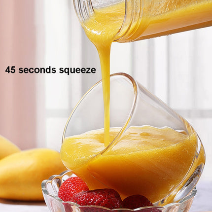 6-Blade Electric Fruit Juicer Juice Cup, Black, White, Yellow, Purple, Green, Blue, Deep Blue, Rose Red - DealBuddy