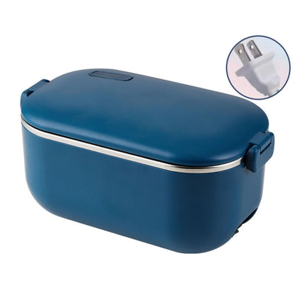 48W 1L  304 Stainless Steel Heating Lunch Box Can Be Plugged In, US Plug, 12V Car Plug, EU Plug, UK Plug