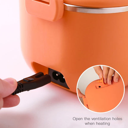 48W 1L  304 Stainless Steel Heating Lunch Box Can Be Plugged In, US Plug, 12V Car Plug, EU Plug, UK Plug
