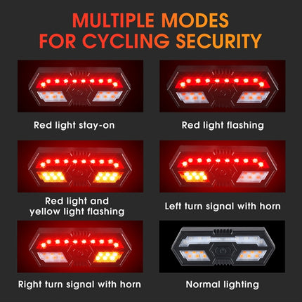WEST BIKING Bicycle Remote Control Tail Light With Horn Tone - DealBuddy