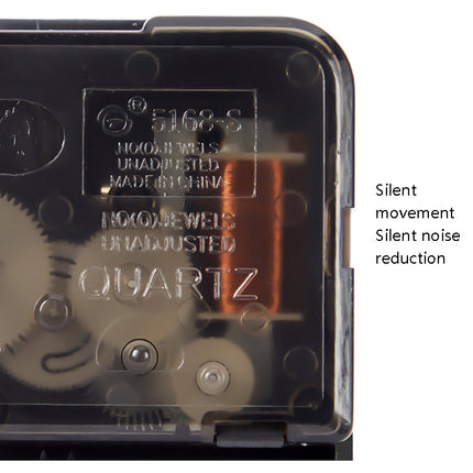 MOVEBEST 12 Inch Living Room Wall Clock Simple Home Plastic Watch, Style: