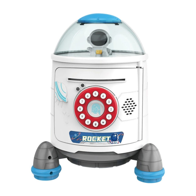 Fingerprint Password Rocket Piggy Bank Toy