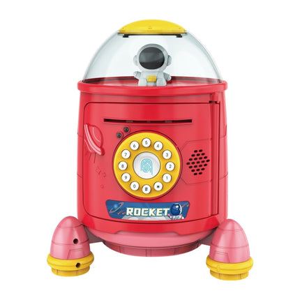 Fingerprint Password Rocket Piggy Bank Toy