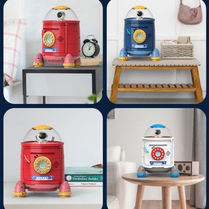 Fingerprint Password Rocket Piggy Bank Toy