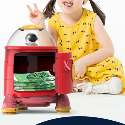 Fingerprint Password Rocket Piggy Bank Toy