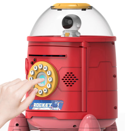 Fingerprint Password Rocket Piggy Bank Toy