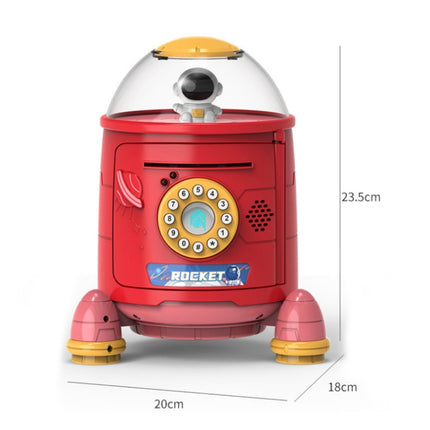 Fingerprint Password Rocket Piggy Bank Toy