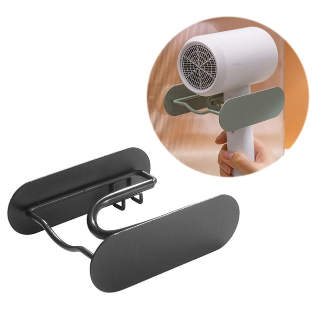 Bathroom Hair Dryer No Punching Iron Hanger, Brown, Green, Black - DealBuddy