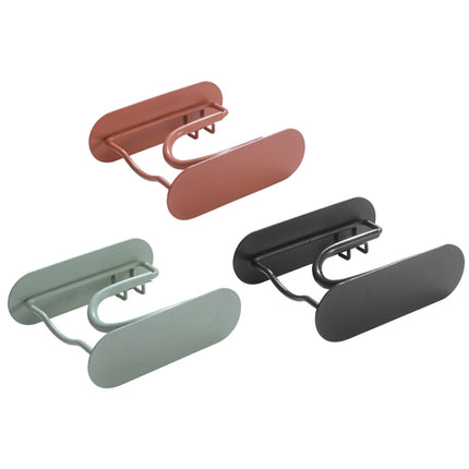 Bathroom Hair Dryer No Punching Iron Hanger, Brown, Green, Black - DealBuddy