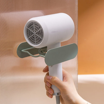 Bathroom Hair Dryer No Punching Iron Hanger, Brown, Green, Black - DealBuddy