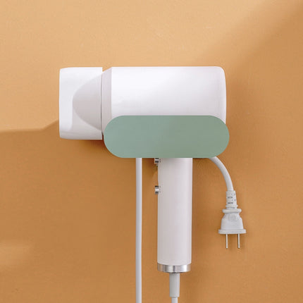 Bathroom Hair Dryer No Punching Iron Hanger, Brown, Green, Black - DealBuddy
