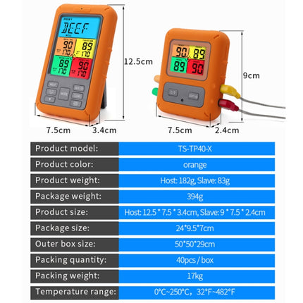 TS-TP40-X Wireless Color Screen Electronic Digital Food Thermometer - DealBuddy
