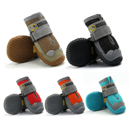 4 PCS / Set HCPET Dog Shoes Breathable Net Dog Shoes, No.1 4cm, No.2 4.5cm, No.3 5cm, No.4 5.5cm, No.5 6cm, No.6 6.5cm, No.7 7cm, No.8 7.5cm - DealBuddy