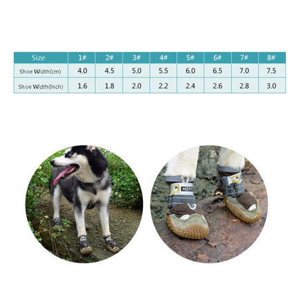 4 PCS / Set HCPET Dog Shoes Breathable Net Dog Shoes, No.1 4cm, No.2 4.5cm, No.3 5cm, No.4 5.5cm, No.5 6cm, No.6 6.5cm, No.7 7cm, No.8 7.5cm - DealBuddy
