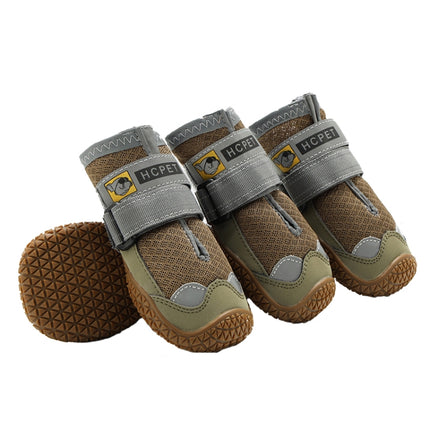 4 PCS / Set HCPET Dog Shoes Breathable Net Dog Shoes, No.1 4cm, No.2 4.5cm, No.3 5cm, No.4 5.5cm, No.5 6cm, No.6 6.5cm, No.7 7cm, No.8 7.5cm - DealBuddy