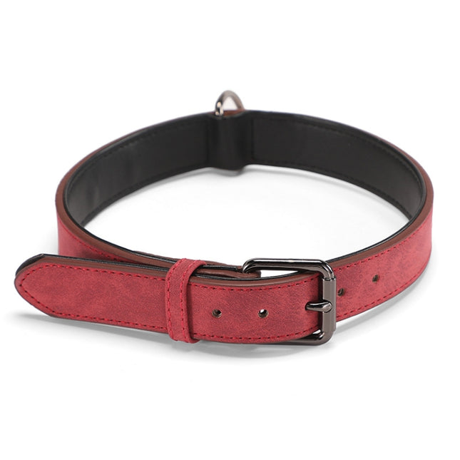 JINMAOHOU Dogs Double-Layer Leather Collar, XS 34x1.7cm, S 39x2.2cm, M 49x2.7cm, L 59x3.2cm - DealBuddy