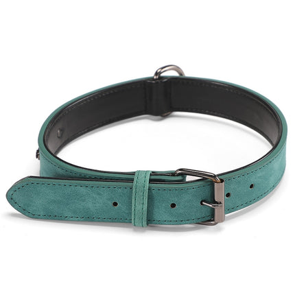 JINMAOHOU Dogs Double-Layer Leather Collar, XS 34x1.7cm, S 39x2.2cm, M 49x2.7cm, L 59x3.2cm - DealBuddy