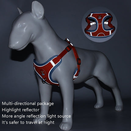 BL-867 Pet Chest Straps Reflective Dog Traction Rope, Size:, S, M, L, XL - DealBuddy