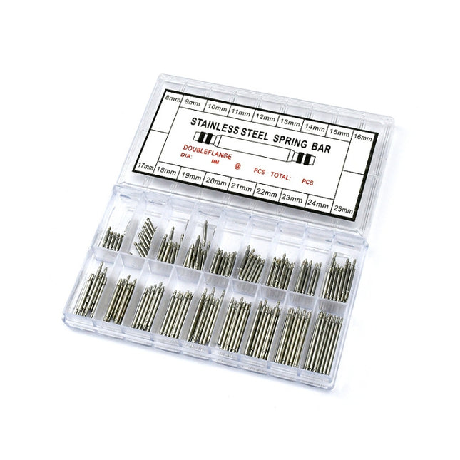 270 PCS / Box C015 8-25mm Stainless Steel Seamless Box Packing Spring Bar