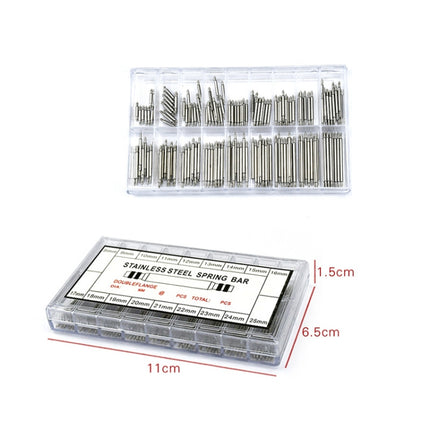 270 PCS / Box C015 8-25mm Stainless Steel Seamless Box Packing Spring Bar