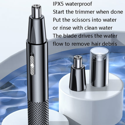 YD-112 Electric Nasal Hair Cutting Shear, Style:, Nose Hair Device+Shaver - DealBuddy