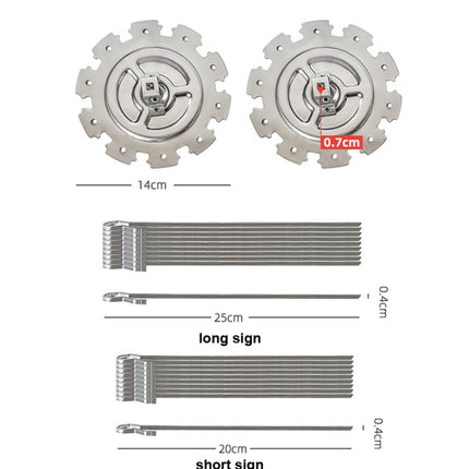 Air Fryer Electric Oven Lamb Skewer Grill, Long 25cm, Short 20cm - DealBuddy