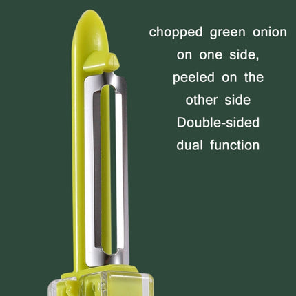 Home Kitchen Multifunctional Green Onion Peeler, Green, Yellow, Orange - DealBuddy