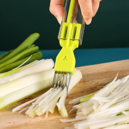 Home Kitchen Multifunctional Green Onion Peeler, Green, Yellow, Orange - DealBuddy