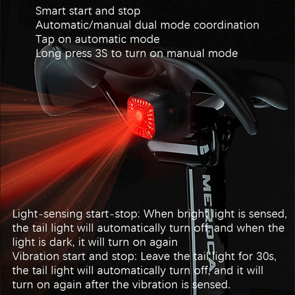 MEROCA XC02 Smart Light-Sensitive Brake Induction Taillight - DealBuddy