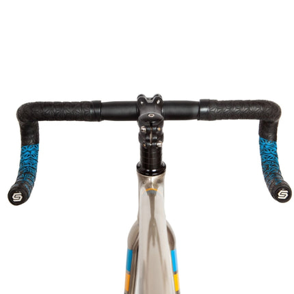 JH085 Chrysanthemum Pattern Shock Absorption Gradient Color Bicycle Handlebar - DealBuddy