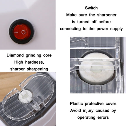 JJ-1 Kitchen Electric Double Sided Knife Sharpener - DealBuddy