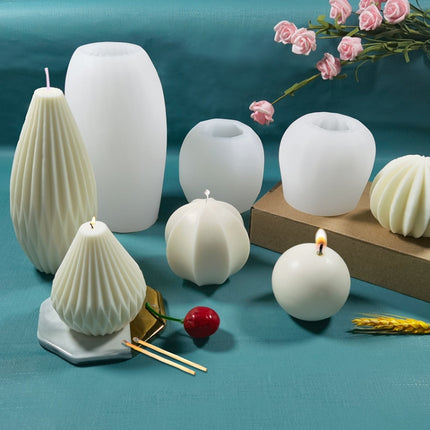 Scented Candle Silicone Mold DIY Handmade Soap Mold, Sector - DealBuddy