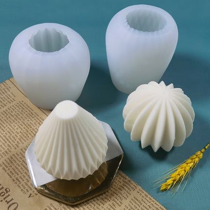 Scented Candle Silicone Mold DIY Handmade Soap Mold, Sector - DealBuddy