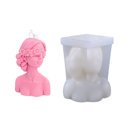 Aromatherapy Plaster Mold Rose Beauty Candle Silicone Mold, Style:
