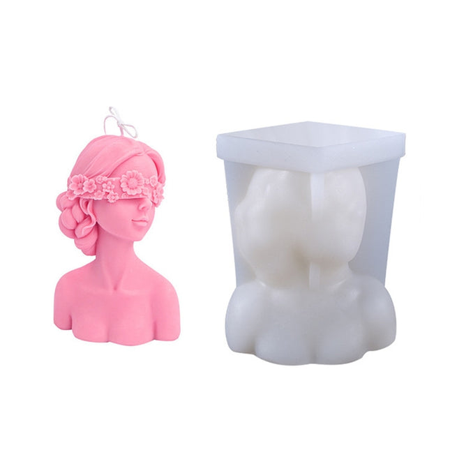 Aromatherapy Plaster Mold Rose Beauty Candle Silicone Mold, Style: