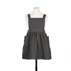 Cotton And Linen Parent-Child Painting Apron Baking Coffee Work Clothes,Size: - DealBuddy