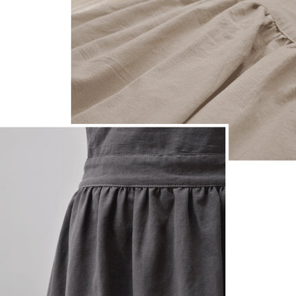 Cotton And Linen Parent-Child Painting Apron Baking Coffee Work Clothes,Size:, Childrens (Gray), Childrens (Oats), Adults (Gray), Adults (oat), Adult ( Pink) - DealBuddy