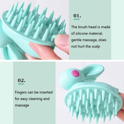 Cute Rabbit Shaped Silicone Shampoo Brush