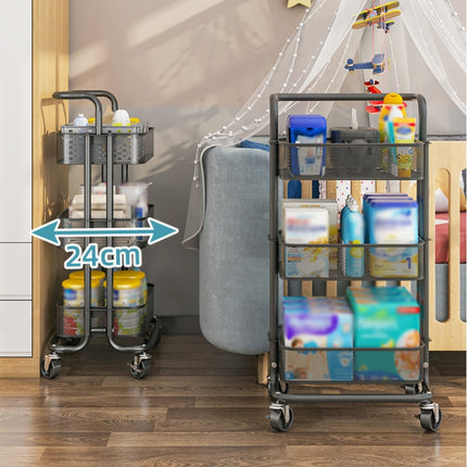 HP211015 Multifunctional Kitchen Storage Rack with Pulley - DealBuddy