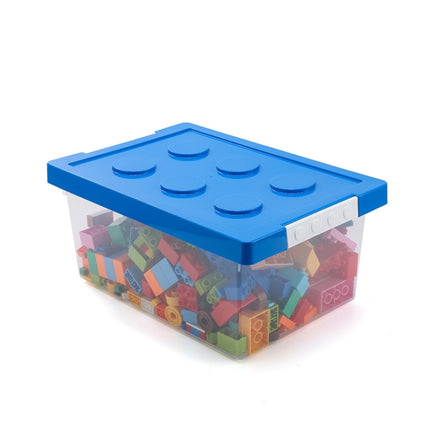 Children Building Blocks Toy Storage Box Transparent Storage Box With Lid
