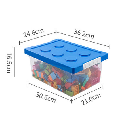 Children Building Blocks Toy Storage Box Transparent Storage Box With Lid