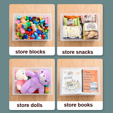 Children Building Blocks Toy Storage Box Transparent Storage Box With Lid