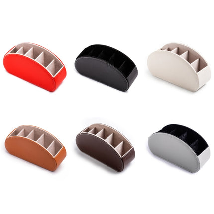 Home Leather Cosmetics Remote Control Storage Box