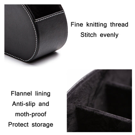 Home Leather Cosmetics Remote Control Storage Box