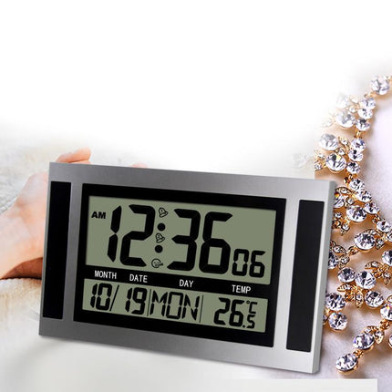 Large Screen LCD Wall Clock Minimalist Electronic Alarm Clock